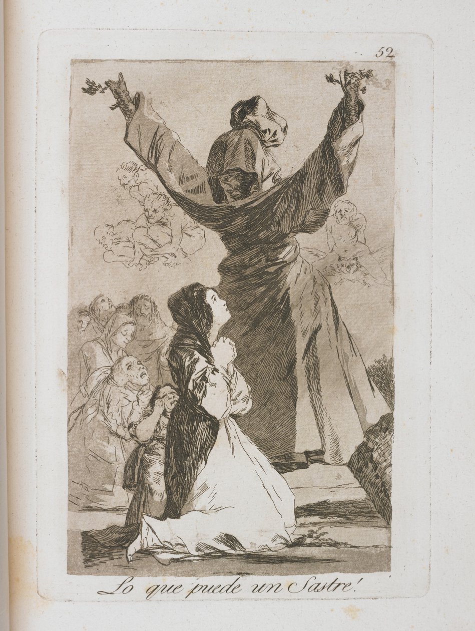 ロスカプリチョスのプレート、1797年〜1798年 作： フランシスコ・デ・ゴヤ