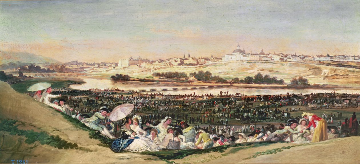 サンイシドロの牧草地、1788 作： フランシスコ・デ・ゴヤ
