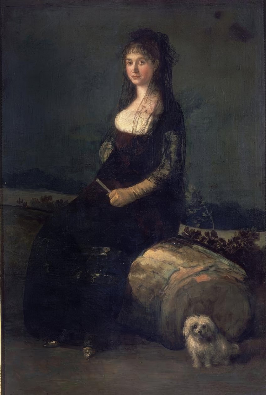 スペイン語学校。ホアキナ・カンダド。バレンシア、ファインアート美術館-Pious V.KünstlerSchool：FRANCISCO DE GOYA。 Lage：MUSEUM OF FINE ARTS-COLEGIO PIO V、バレンシア、スペイン 作： フランシスコ・デ・ゴヤ
