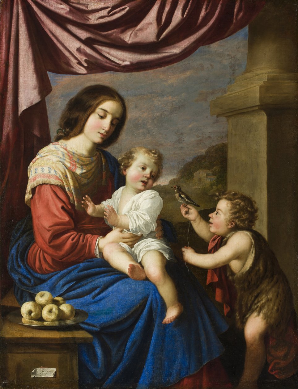 聖ヨハネとマドンナと子供、1658年 作： フランシスコ・デ・スルバラン