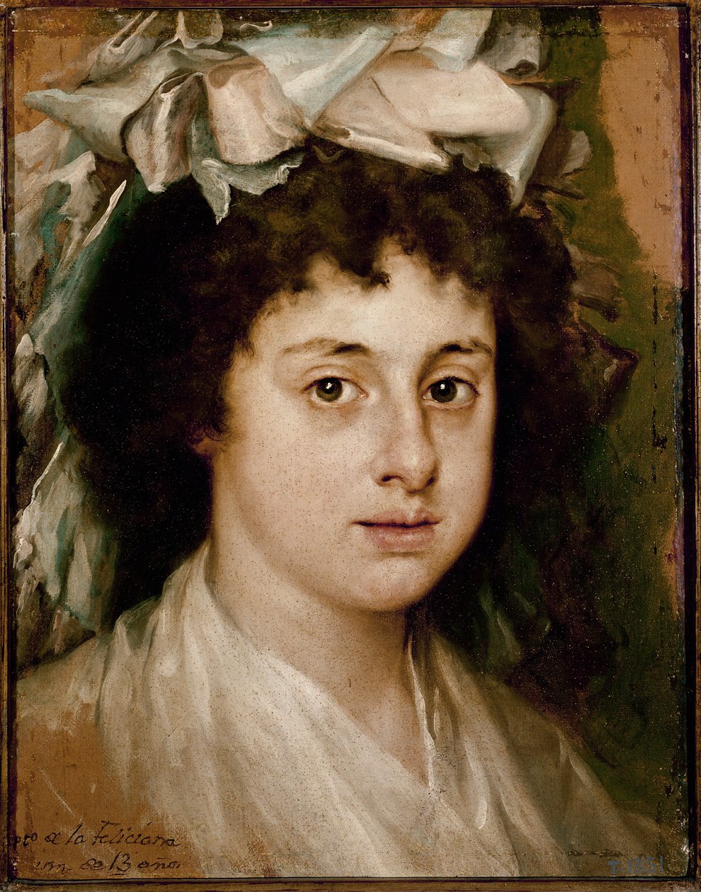 13歳のフェリシアナの肖像」（油彩・キャンバス、1787年頃 作： フランシスコ・バイユー・イ・スビアス