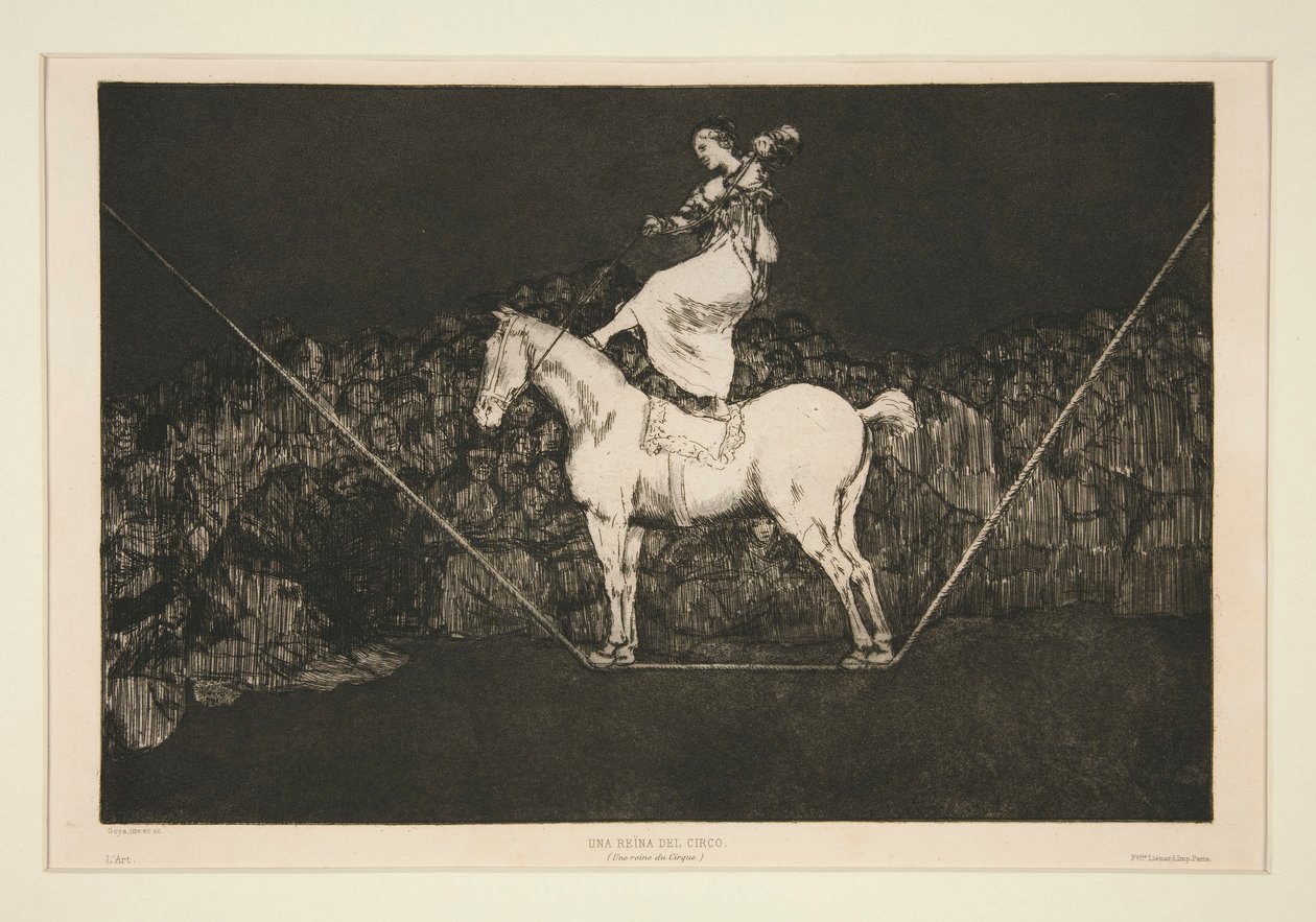 Disparate puntual (Punctual Folly)、シリーズ Los proverbios の番号のないプレート 作： フランシスコ・デ・ゴヤ