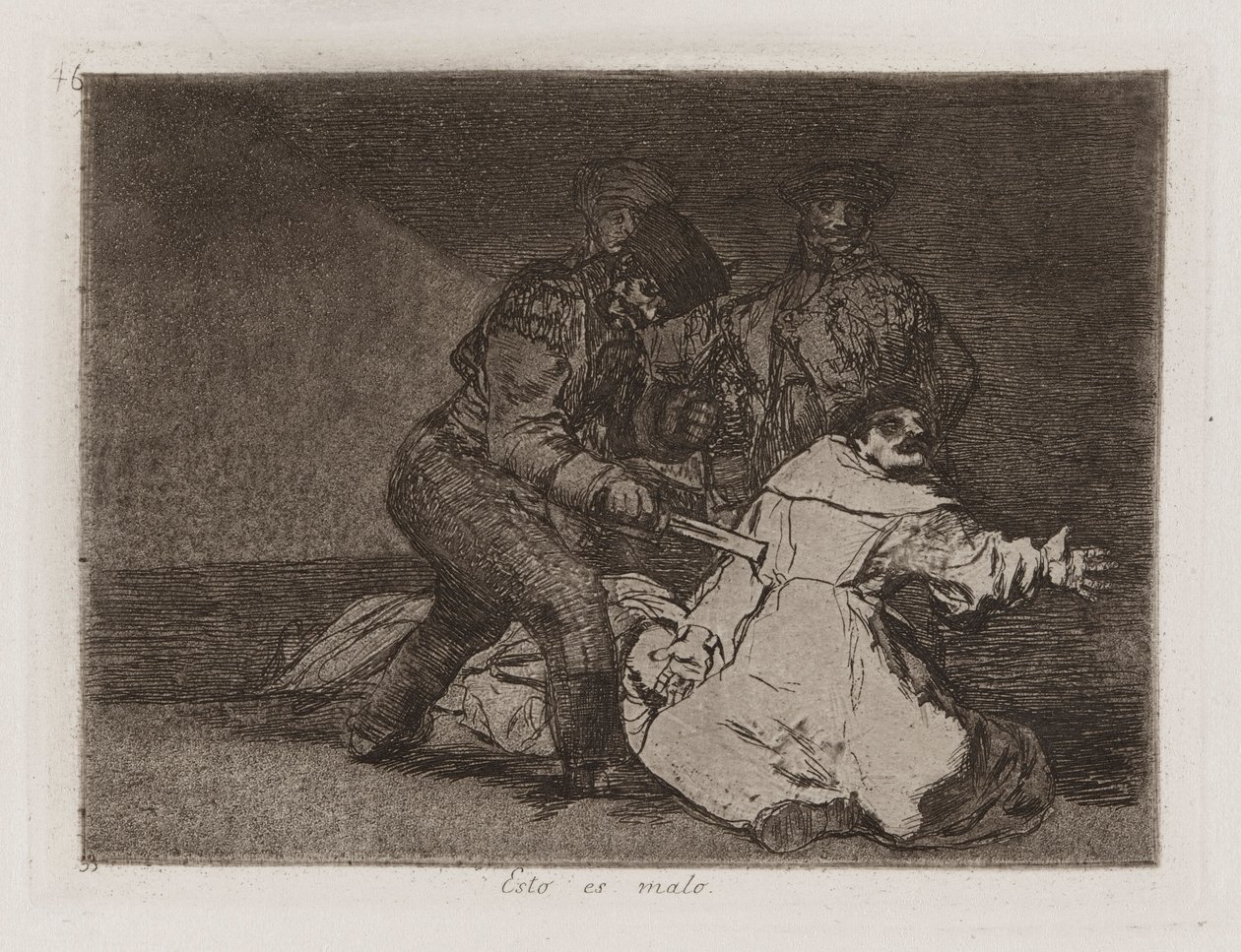 This is Bad, Plate 46 from The Disasters of War 作： フランシスコ・デ・ゴヤ