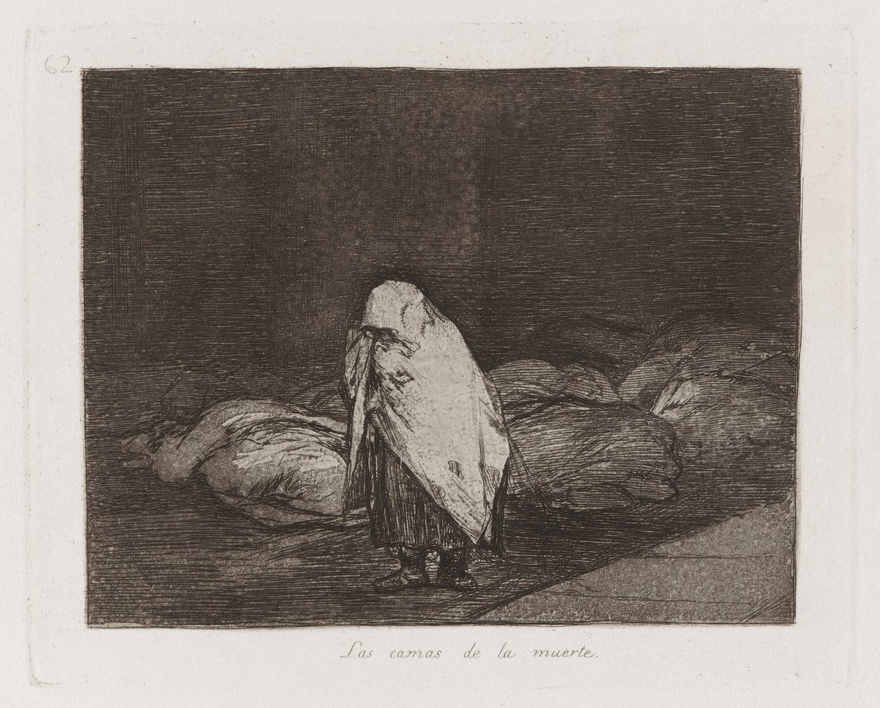 The Beds of Death、プレート 62 from The Disasters of War 作： フランシスコ・デ・ゴヤ