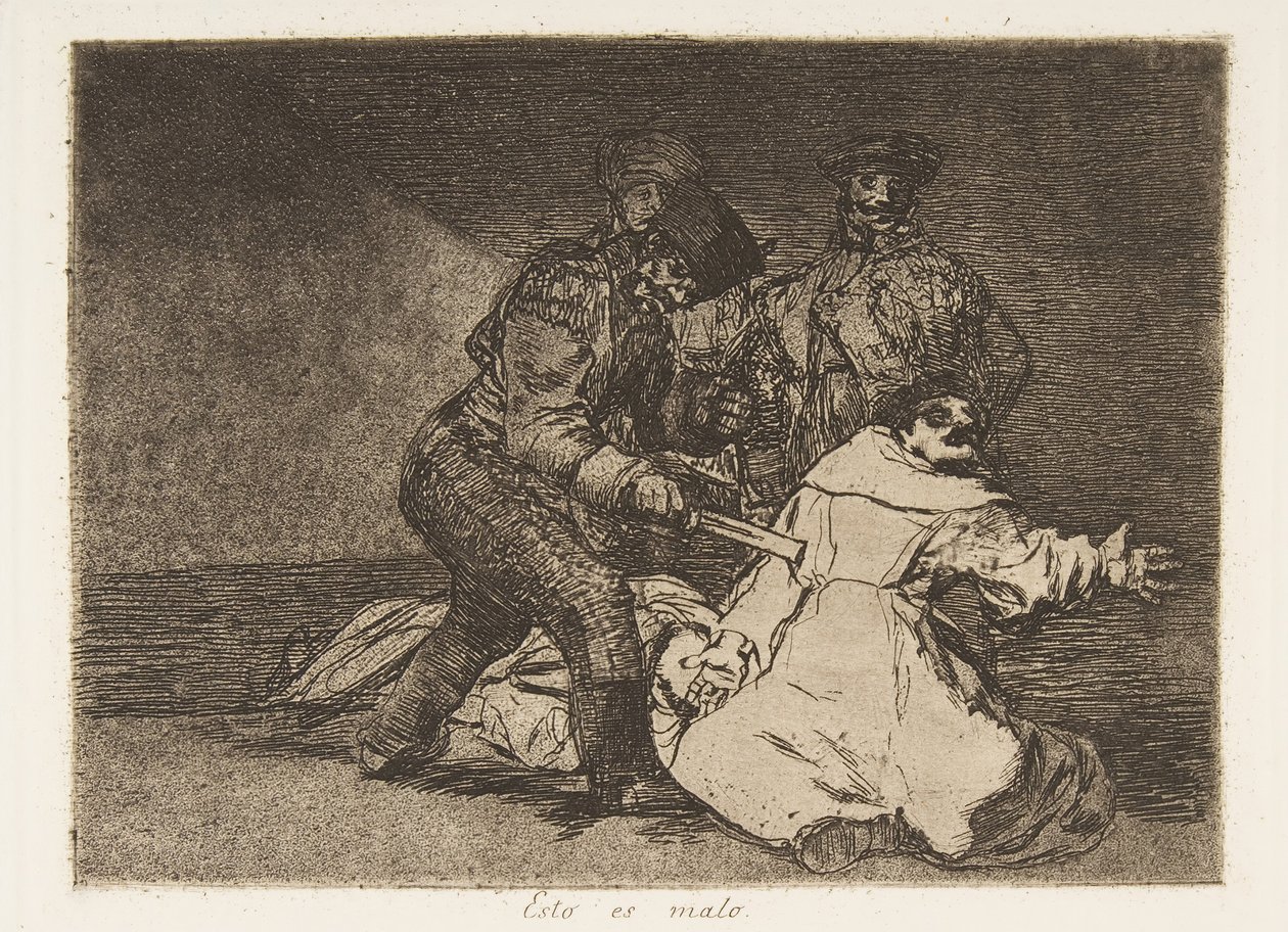 戦争の災害からのプレート46 Los Desastres de la Guerra：これは、1810年に1863年に公開されました。 作： フランシスコ・デ・ゴヤ