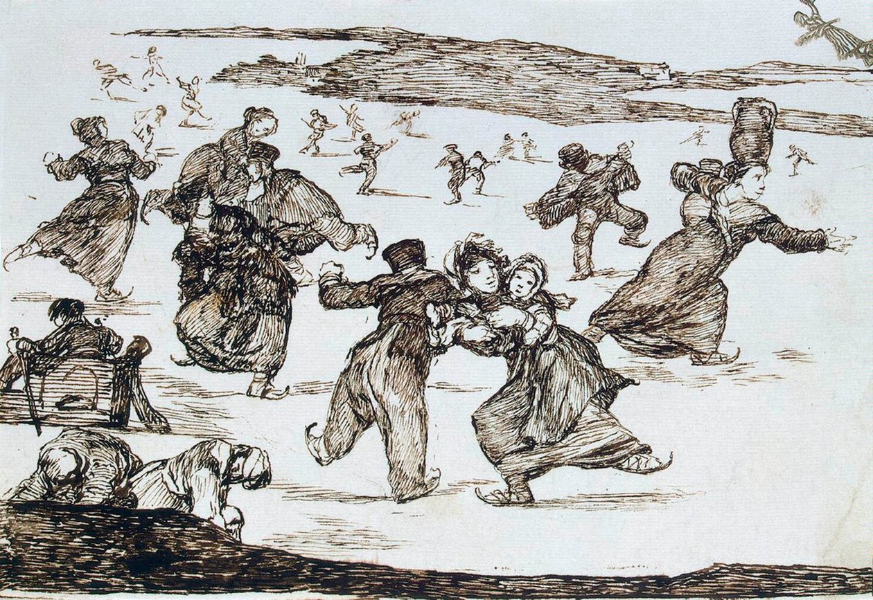 1812年から1823年のスケーター。 作： フランシスコ・デ・ゴヤ