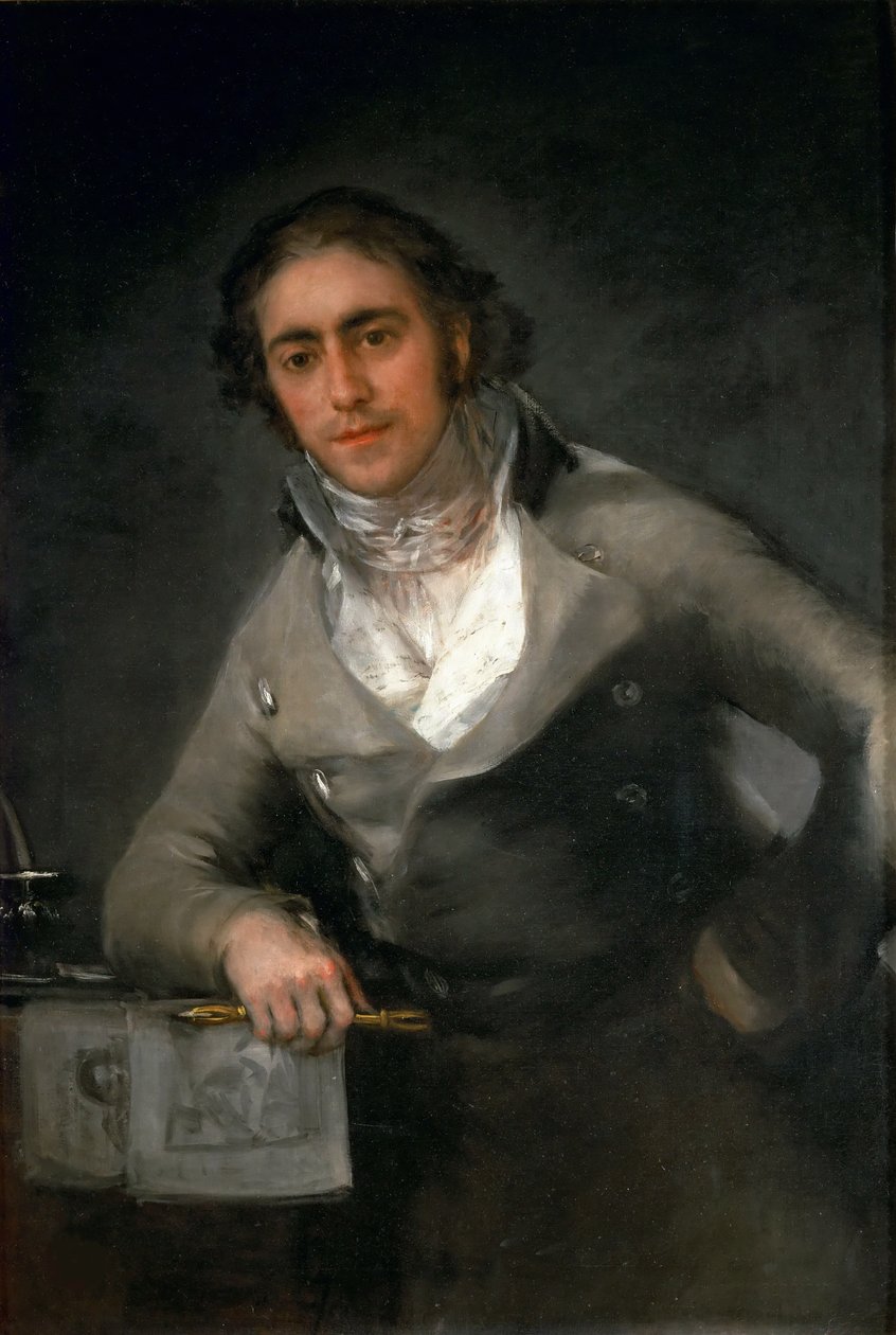 エヴァリスト・ペレス・デ・カストロの男性の肖像、1806年頃。 作： フランシスコ・ゴヤ・デ