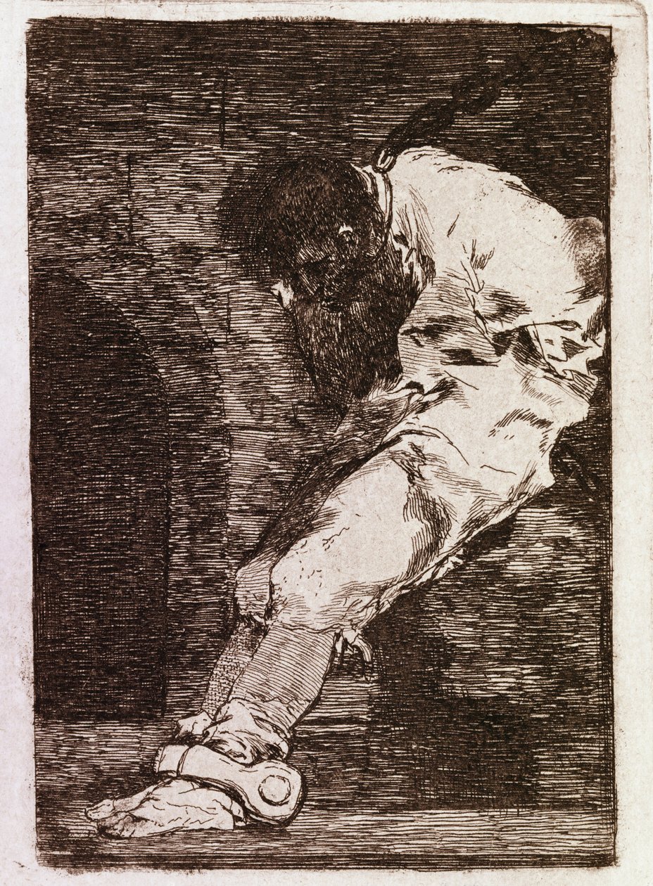 犯罪者だとすぐに死んでしまう（Aquatint, c.1810 作： フランシスコ・デ・ゴヤ