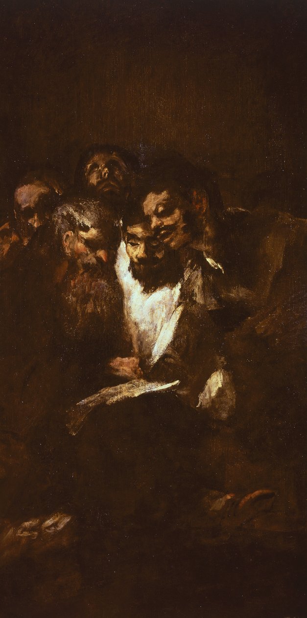フランシスコ・デ・ゴヤ（1746-1828）の読書する男性たち 作： フランシスコ・ホセ・デ・ゴヤ・イ・ルシエンテス