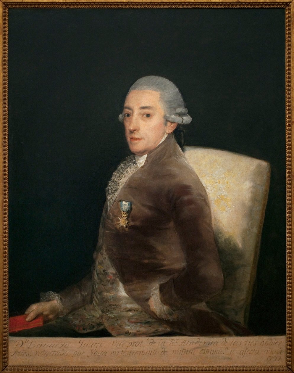 ドン・ベルナルド・デ・イリアルテ（1735-1814）の肖像。フランシスコ・デ・ゴヤ（1746-1828）による絵画、油彩・キャンバス 作： フランシスコ・デ・ゴヤ