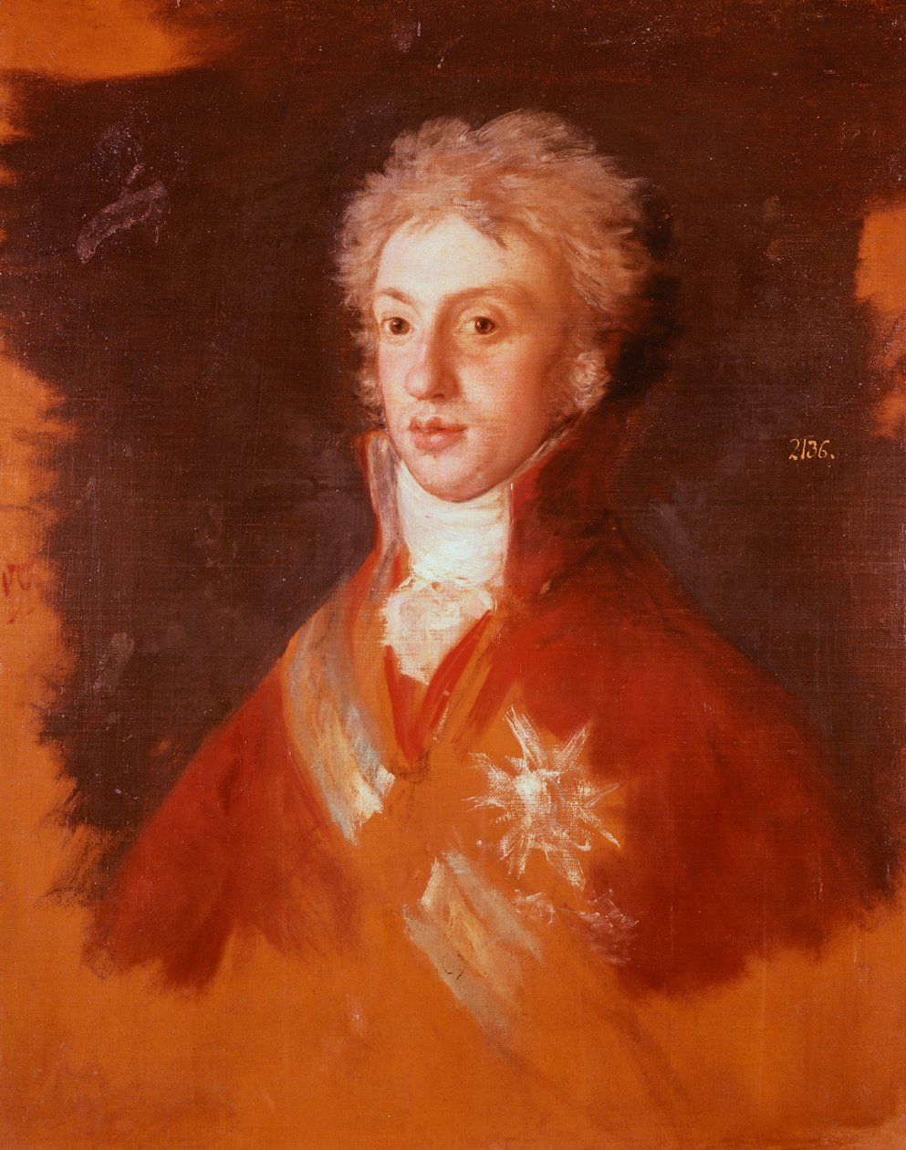 フランシスコ・デ・ゴヤ（1746-1828）による「ルイジ・ディ・ボルボン・パルマの肖像」、「シャルル4世の家族」のための習作 作： フランシスコ・ホセ・デ・ゴヤ・イ・ルシエンテス