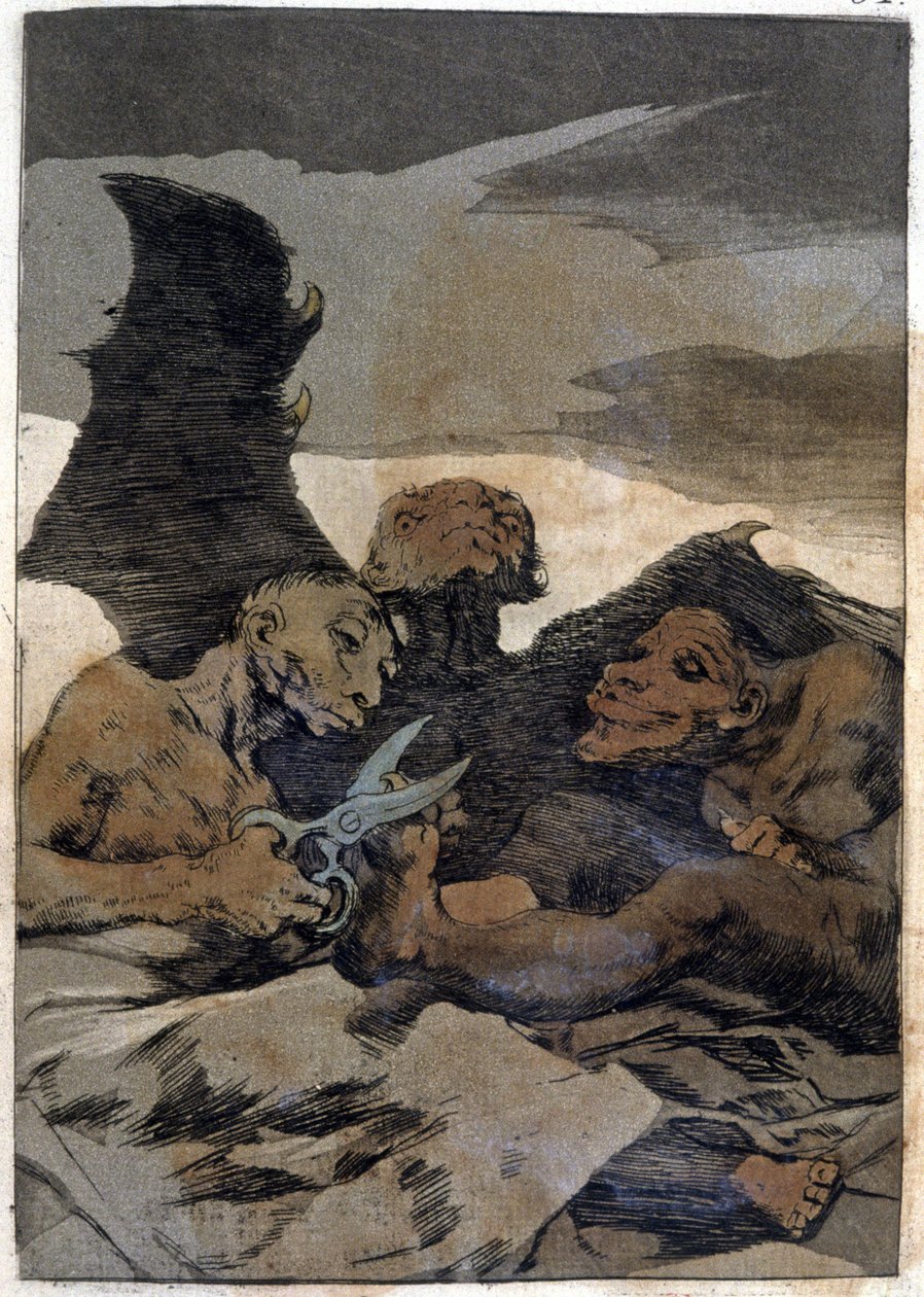 Se Repulen (彼らはうまくやっている), c. 1802年（彫刻） 作： フランシスコ・ホセ・デ・ゴヤ・イ・ルシエンテス