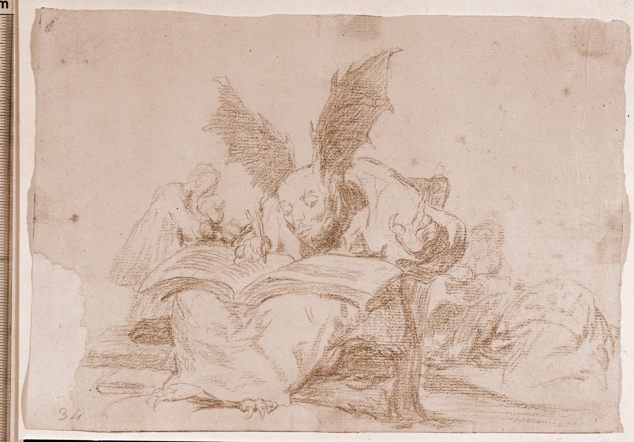 The Disasters of War : Against the common good (preparation drawing) 作： フランシスコ・デ・ゴヤ