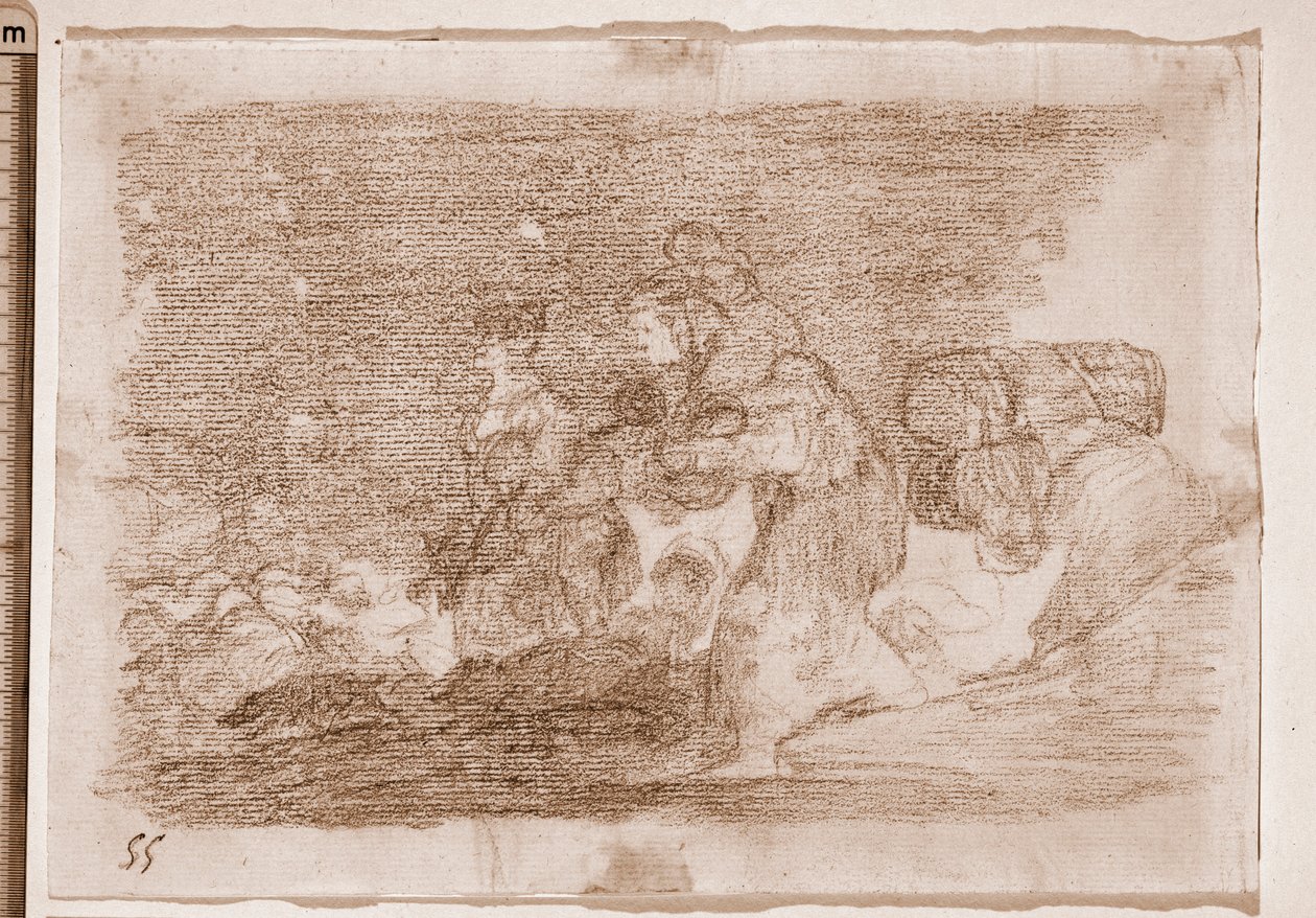 戦争の惨禍：そしてこれも（準備画 作： フランシスコ・デ・ゴヤ