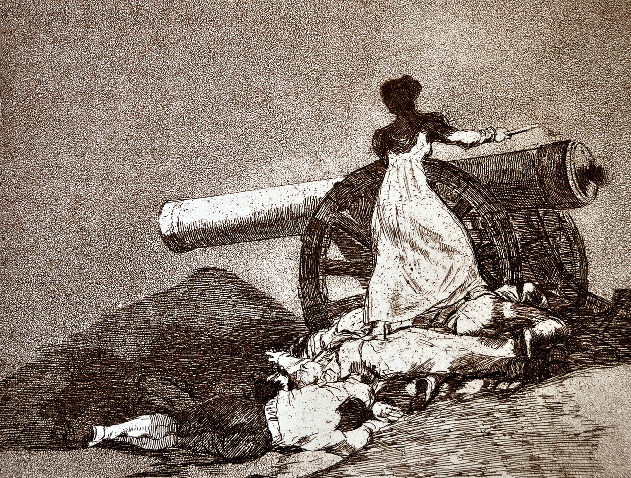 The Disasters of War: Que Valor! (なんという勇気) (detail) 作： フランシスコ・ホセ・デ・ゴヤ・イ・ルシエンテス
