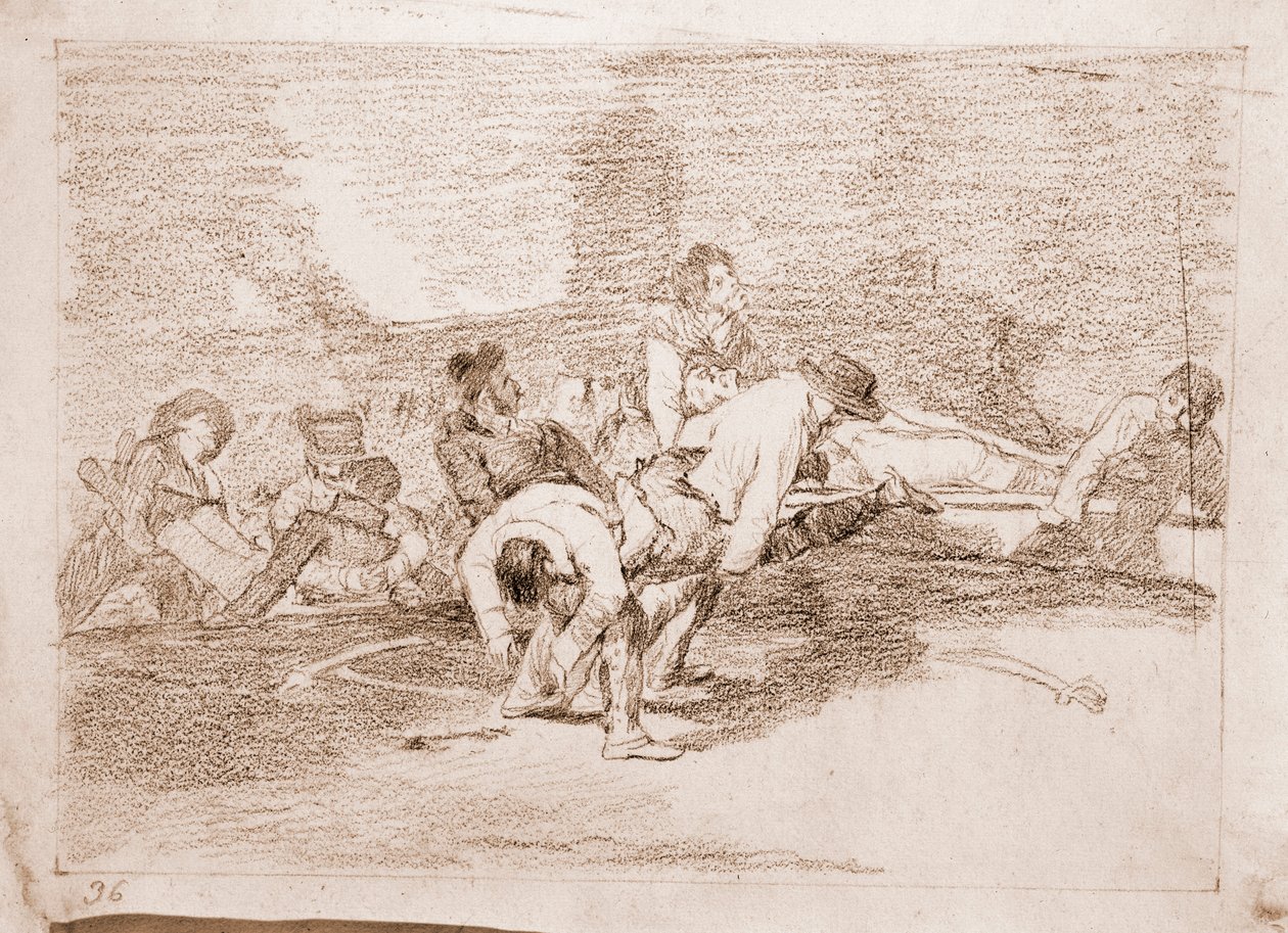 The Disasters of War : 彼らはまだ奉仕することができるだろう（準備画 作： フランシスコ・デ・ゴヤ