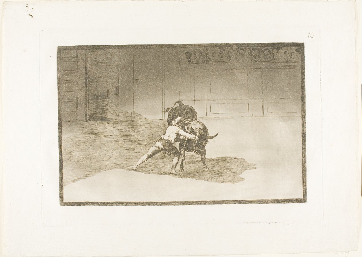 The Art of Bullfighting のプレート 15 作： フランシスコ・ホセ・デ・ゴヤ・イ・ルシエンテス