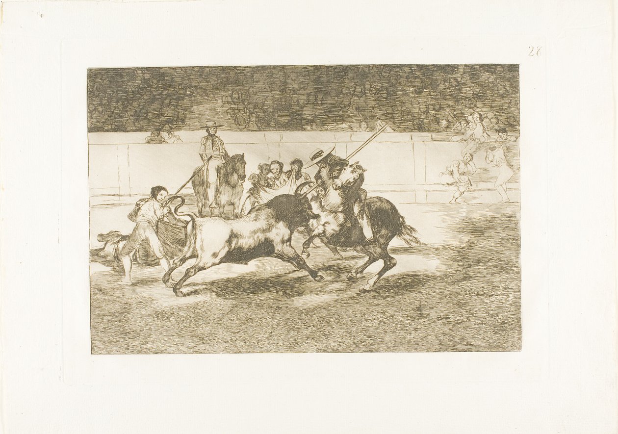 The Art of Bullfighting の 28 作： フランシスコ・ホセ・デ・ゴヤ・イ・ルシエンテス
