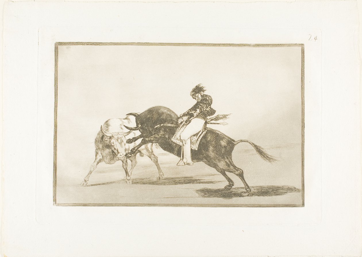 The Art of Bullfighting のプレート 24 作： フランシスコ・ホセ・デ・ゴヤ・イ・ルシエンテス