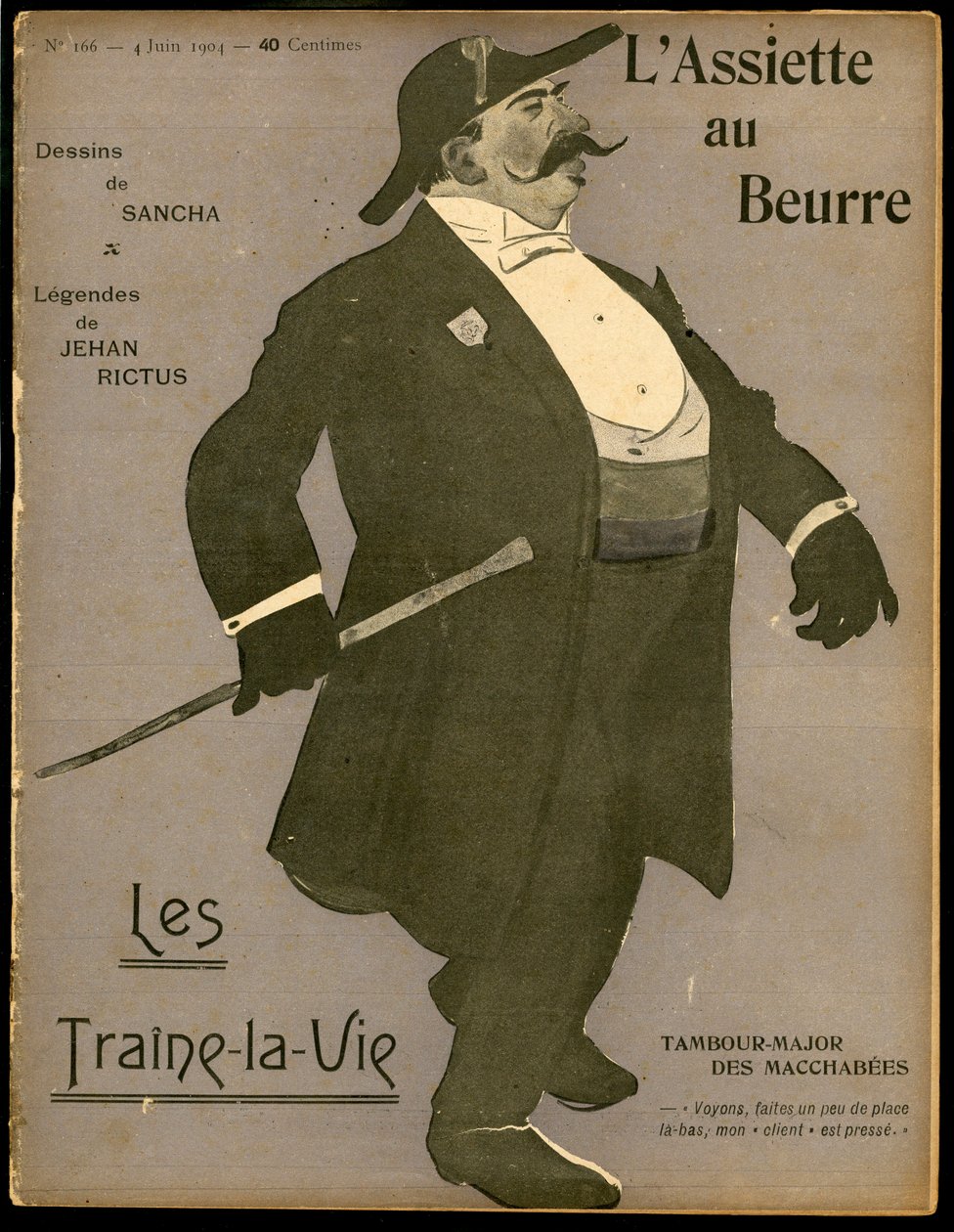 The Butter Plate」166号の表紙、Satirique en Colours 作： フランシスコ・サンチャ・イ・レンゴ