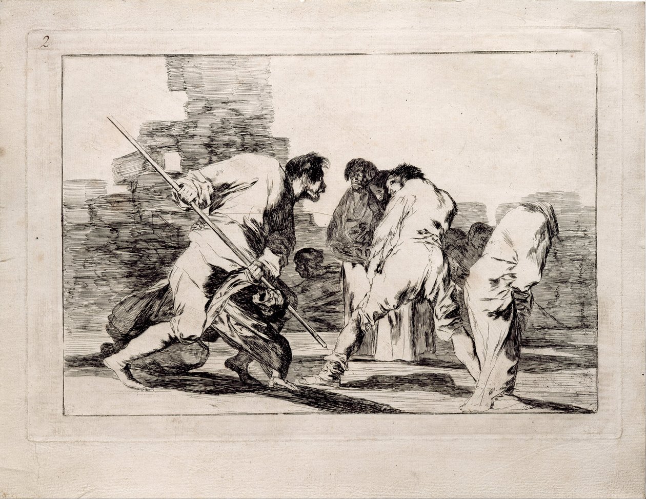 シリーズLos Disparates Follies、1815-1819の残酷な愚行 作： フランシスコ・デ・ゴヤ