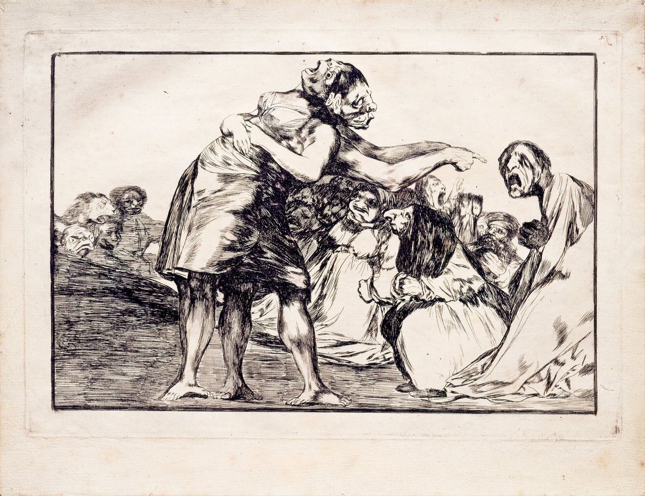 シリーズLos Disparates Follies、1815-1819の無秩序な愚かさ 作： フランシスコ・デ・ゴヤ