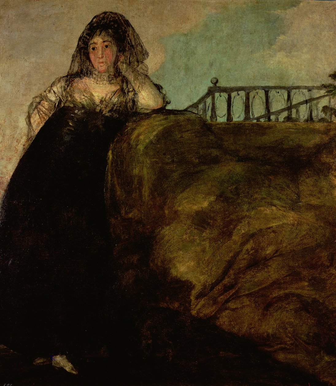 芸術家の家政婦レオカディアゾリラ、1821年頃 作： フランシスコ・デ・ゴヤ