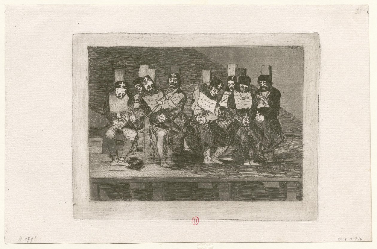 戦争の惨禍、版画35: なぜなのかは分からない 作： フランシスコ・デ・ゴヤ