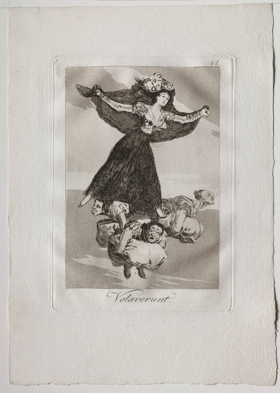 Ochenta Caprichos：Volaverunt、1793-1798。 作： フランシスコ・デ・ゴヤ
