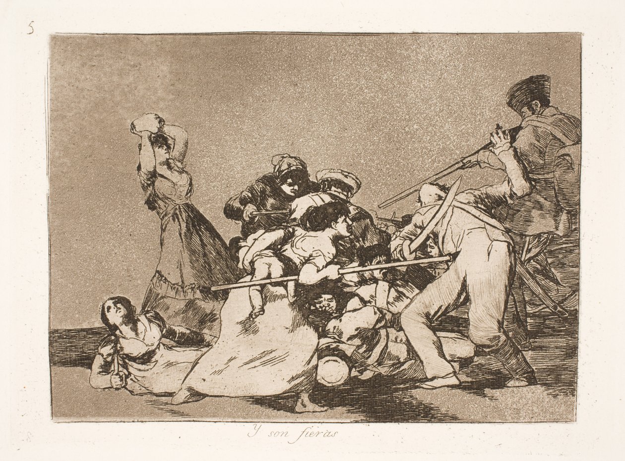 そして、彼らは怒りのようです（5） 作： フランシスコ・デ・ゴヤ
