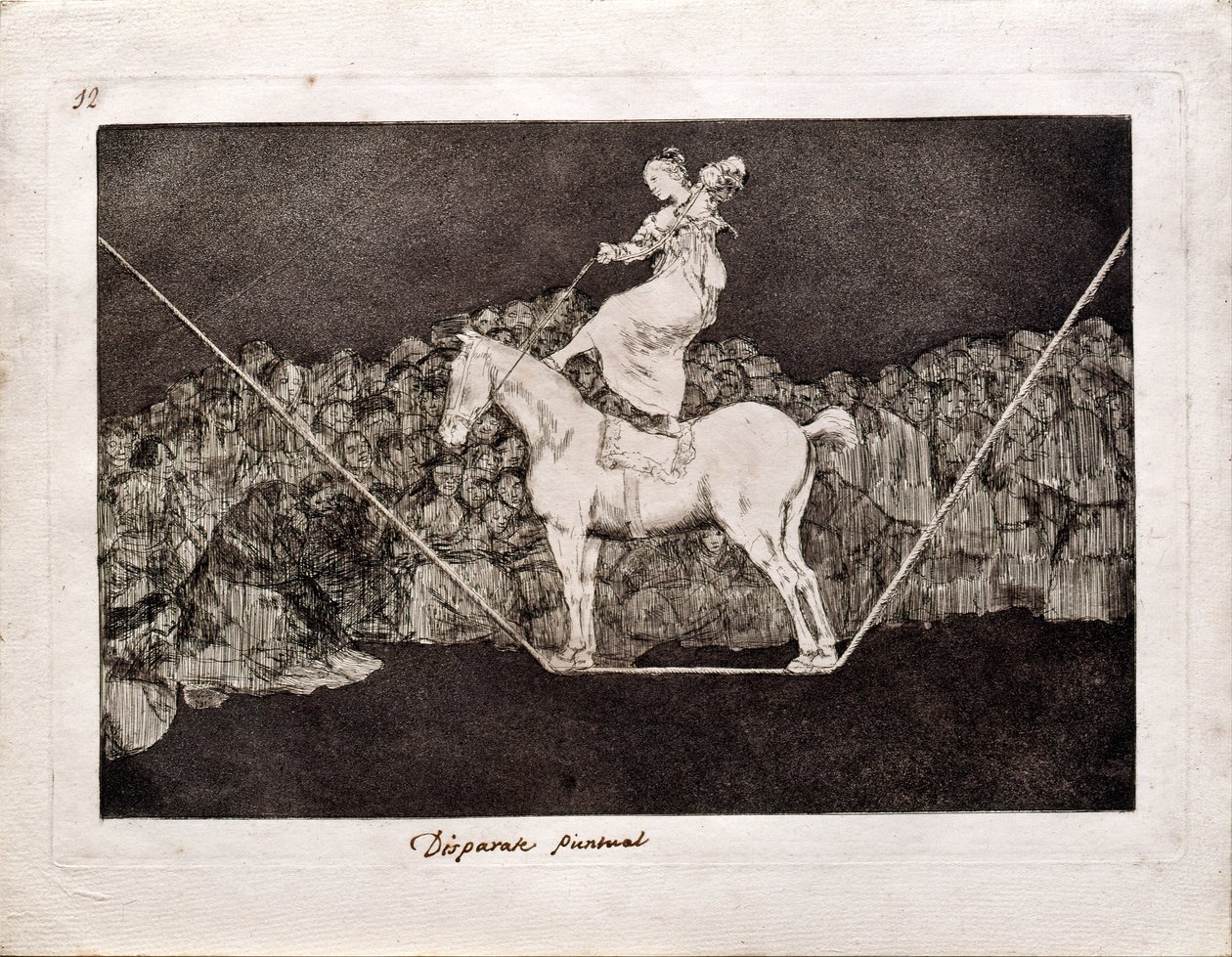 シリーズLos Disparates Follies、1815-1819の正確な愚かさ 作： フランシスコ・デ・ゴヤ