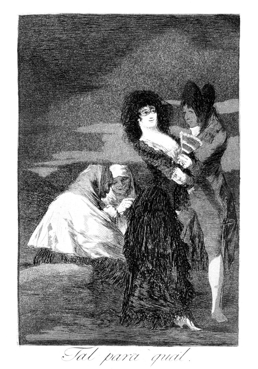 1799年、スペイン首相、パルマ女王マリアルイサテレサ 作： フランシスコ・デ・ゴヤ