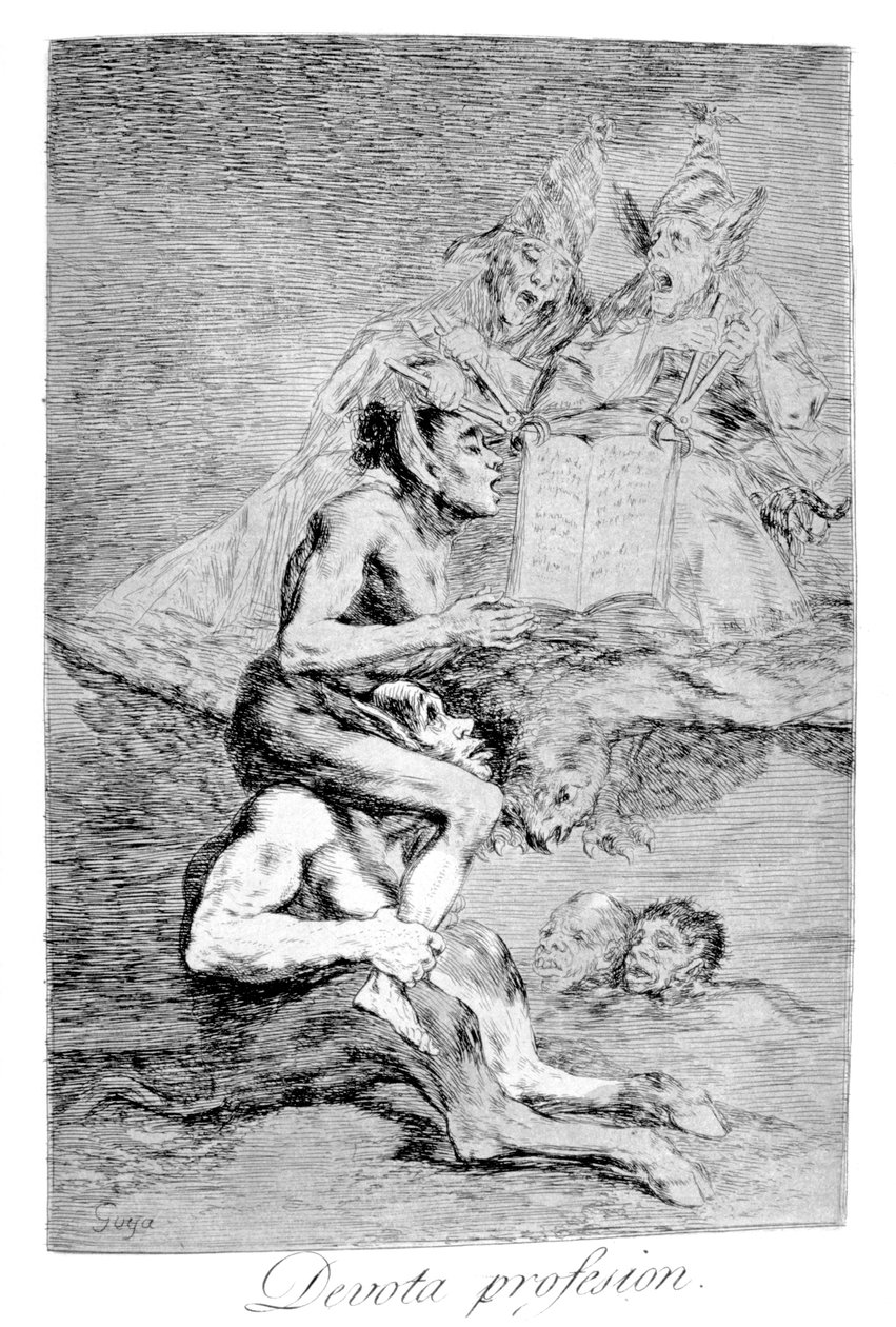 敬虔な職業、1799年 作： フランシスコ・デ・ゴヤ