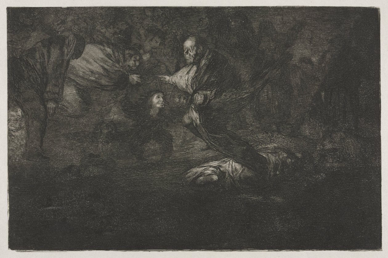 ことわざ：神はそれらを作成し、彼らは一緒に結合する、1864。 作： フランシスコ・デ・ゴヤ