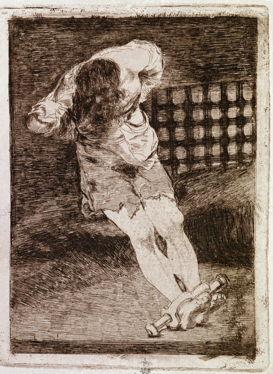 罪を犯した人を排除するのに、拷問を必要としない（Engraving 作： フランシスコ・デ・ゴヤ