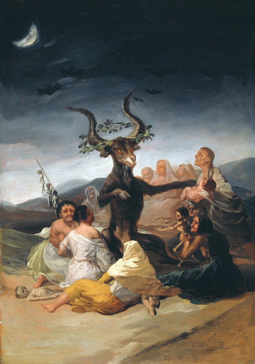 絵画美女休息図 魔女の安息日、1797-1798