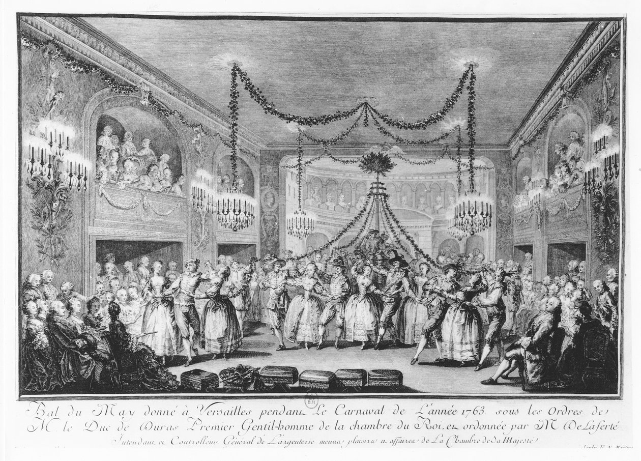 1763年のカーニバル中にベルサイユでボール 作： フランソワ・ニコラ・マルティネ