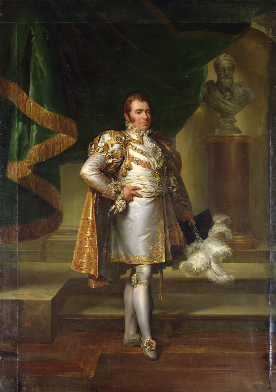 フランスの皇太子の衣装を着たフランスのシャルルフェルディナンド、1820年 作： バロン・フランソワ・パスカルサイモン・ジェラール