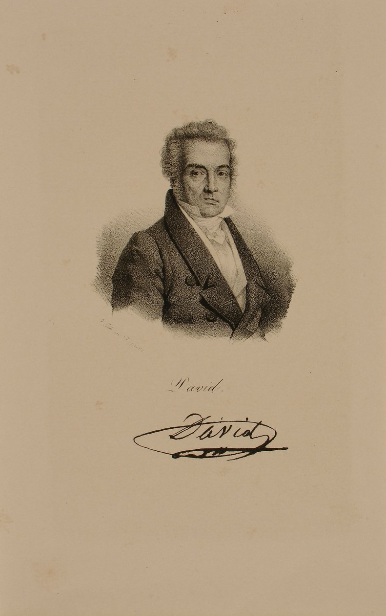ジャック・ルイ・デイビッド（1748-1825） 作： フランソワ・セラフィン・デルペック