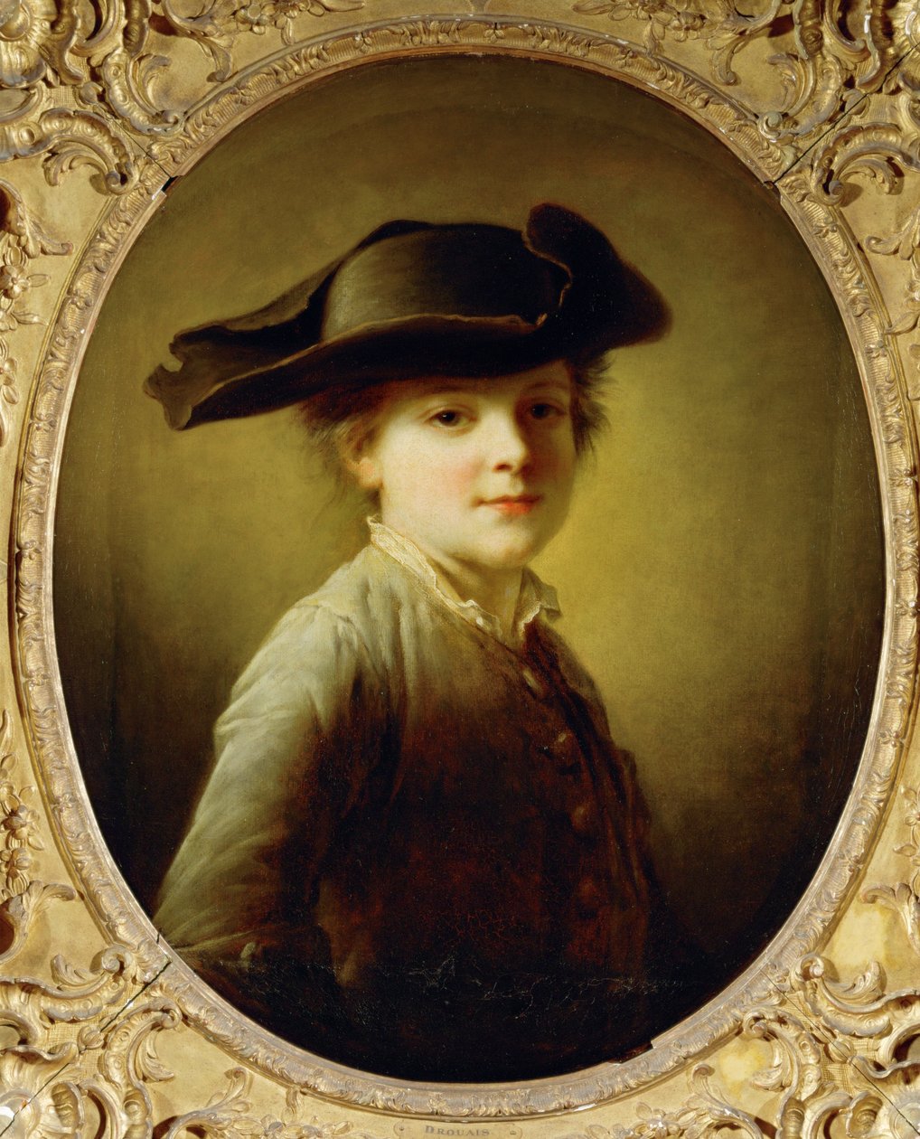 Jeune garcon au tricorne - 三角帽子をかぶった少年... 作： フランソワ・ユベール・ドルエ