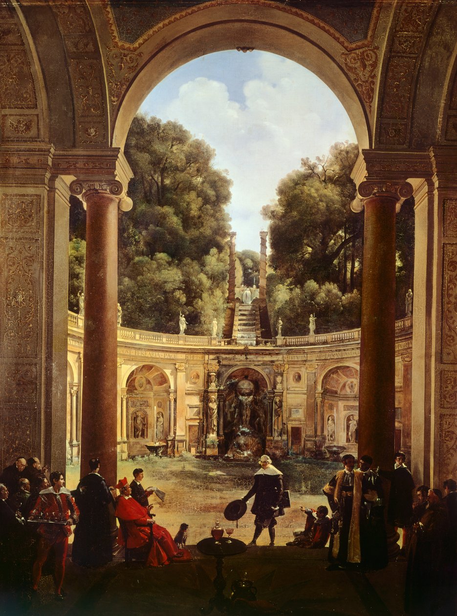 Cardeal Pietro Aldobrandini recebendo Domenichino 作： フランソワマリウスグラネット