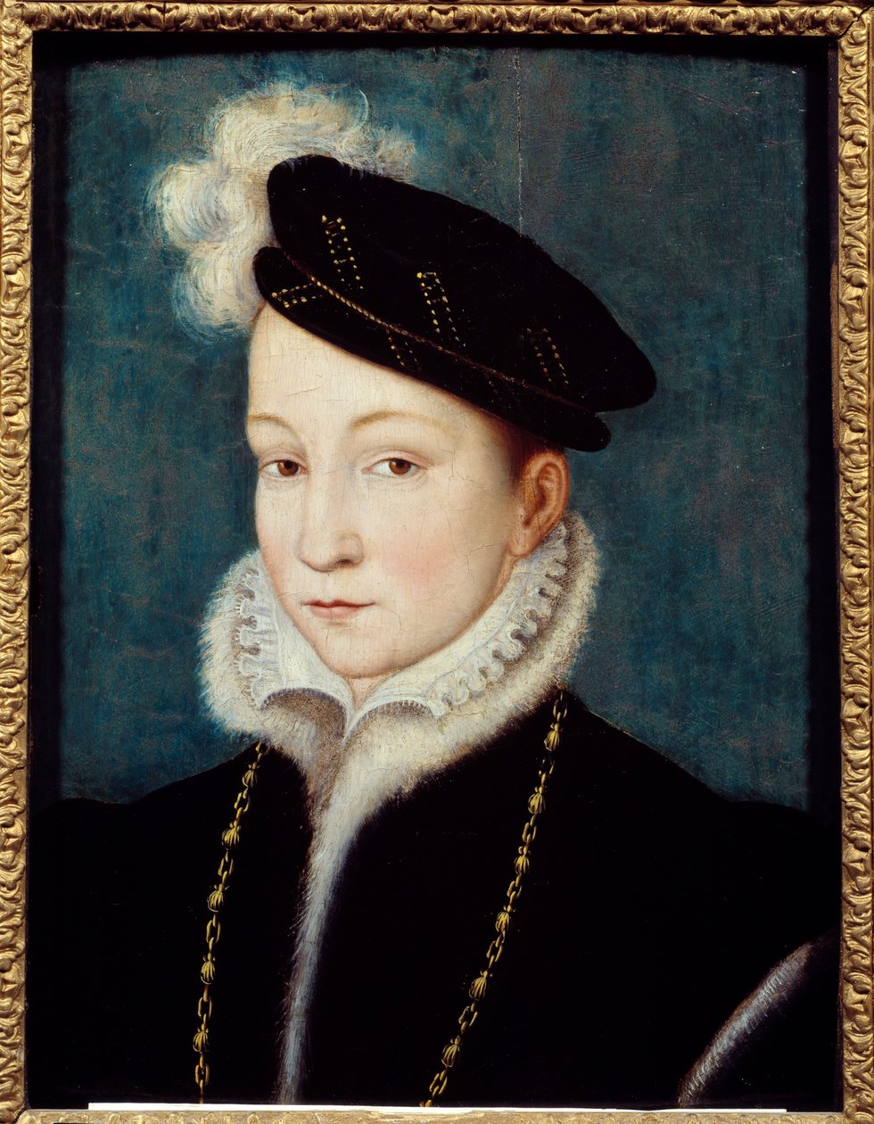 洋画　作者不詳　仮題「ふたり」額18.5×42絵14×27cmフランス製の額縁 フランソワ2世（1544-1560）の肖像 フランス王 フランソワ・クルエ