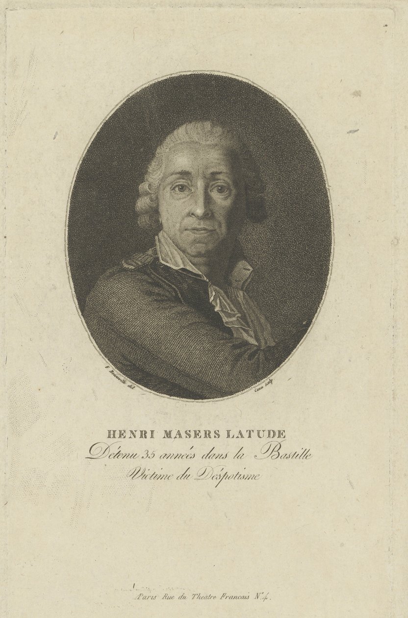 アンリ・マザー・ド・ラトゥド1725-1805の肖像、c。 1793年。 作： フランソワ・ボンネビル