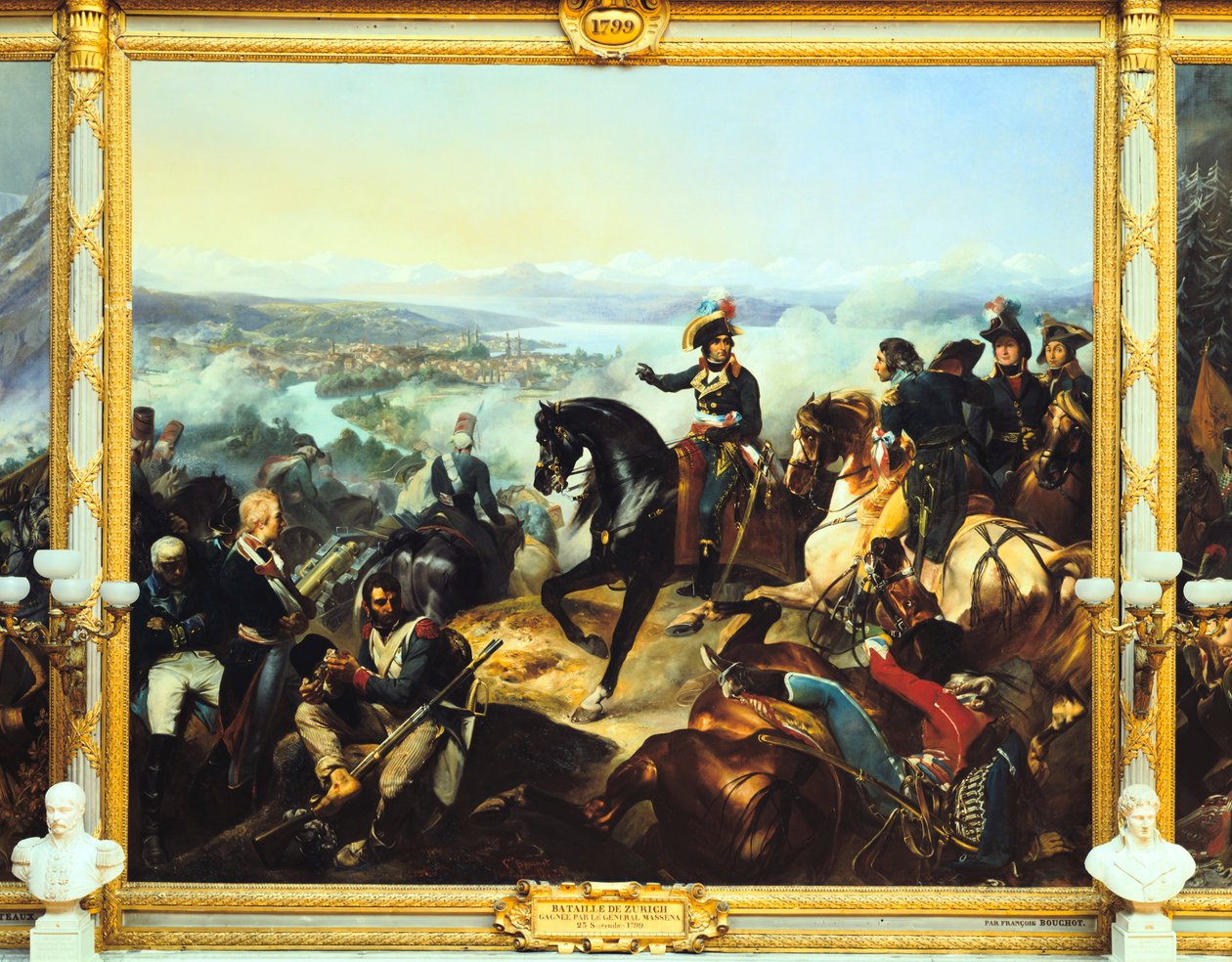 チューリッヒの戦い、1799年9月25日、c1800-c1842 作： フランソワ・ブシュ