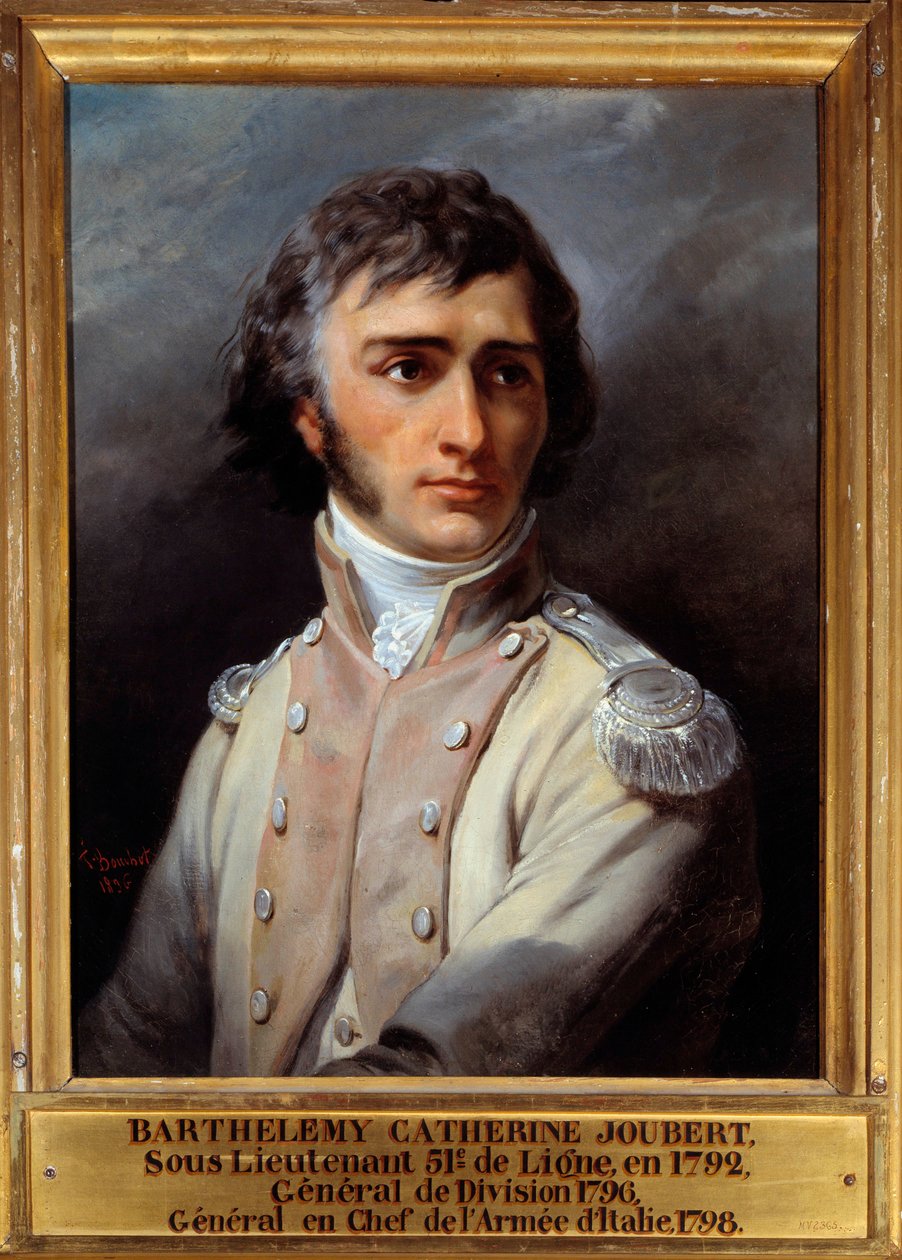 少尉の制服を着たバルテルミー・ジュベール（1769 - 1799）の肖像 作： フランソワ・ブシュ