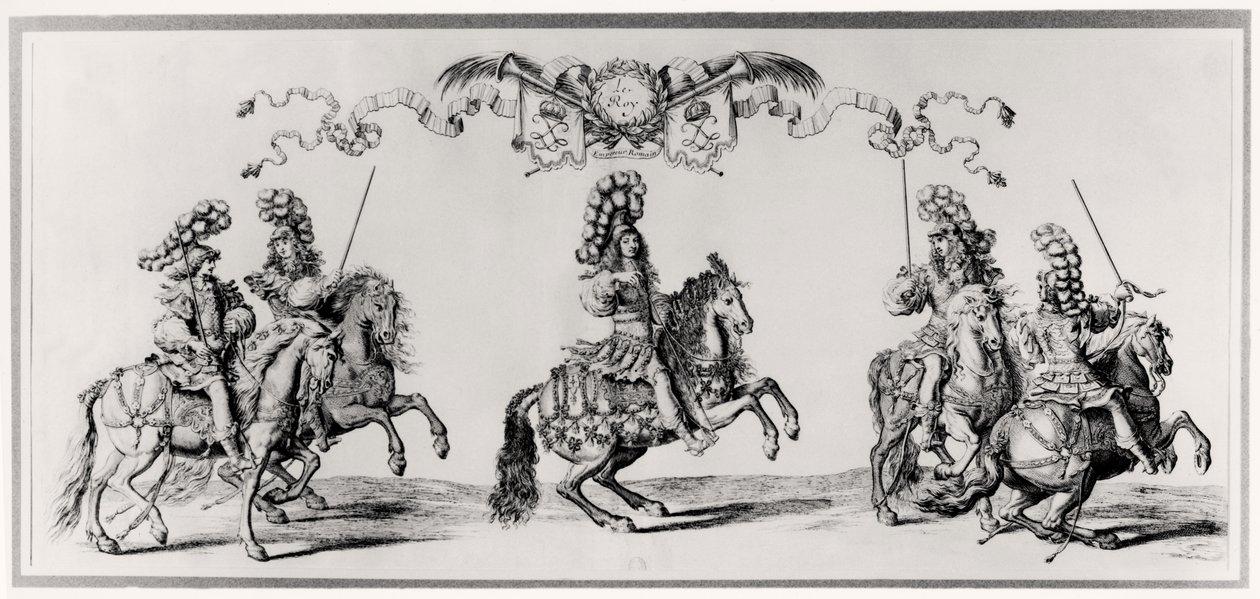 ルイ14世のカルーセル（1639-1715）c.1662 作： フランソワ・ショーボー