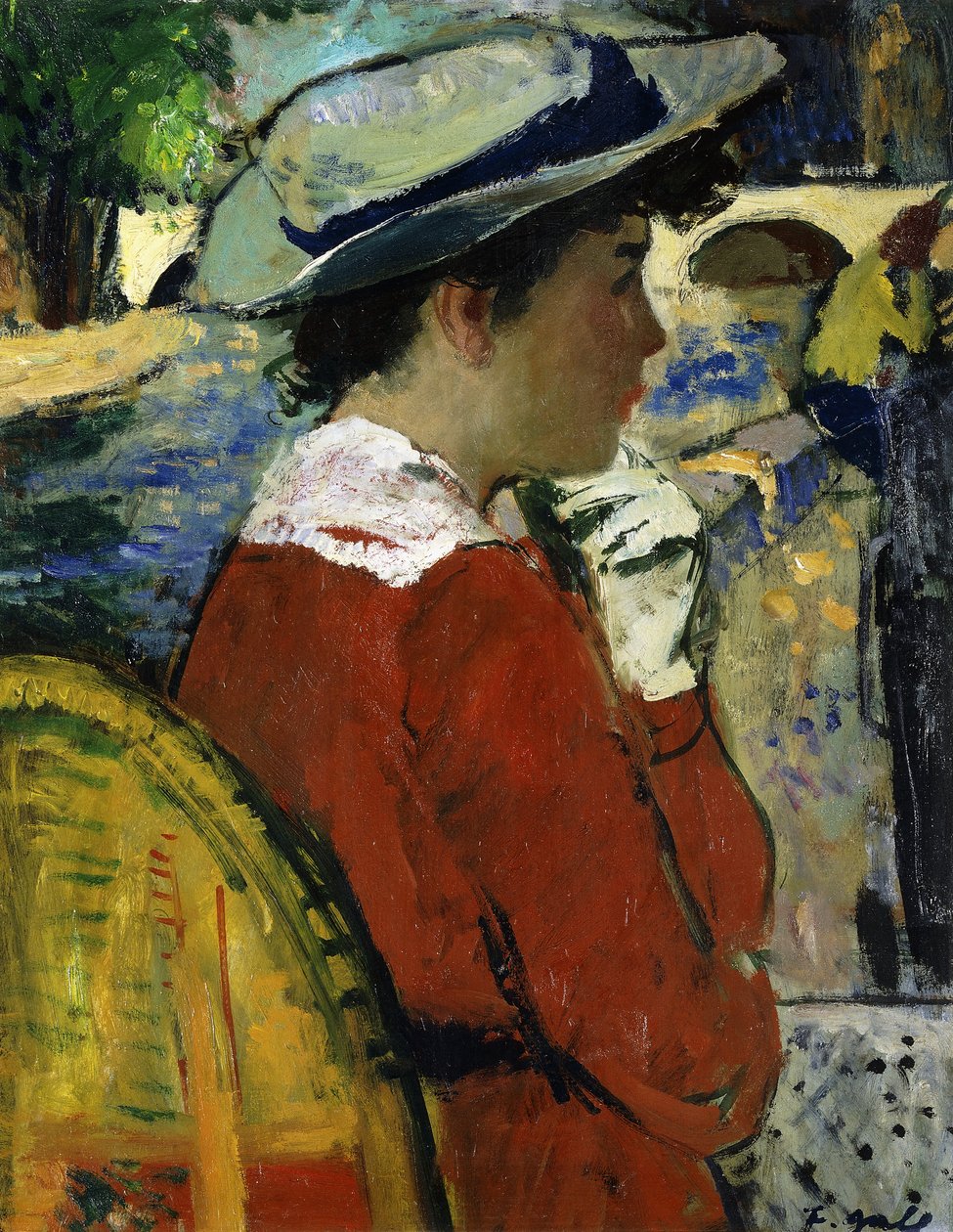 セーヌ川の費用についてのユージニー。 Eugenie sur les frais de la Seine、c.1946-47（船内の油） 作： フランソワ・ガル