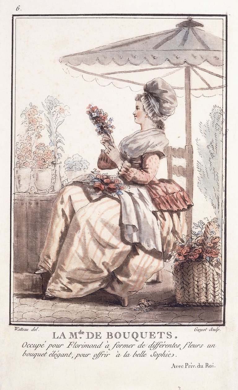 M. de des Bouquets、1786年 作： フランソワ・ルイ・ジョセフ・ワトー