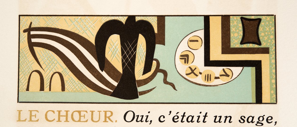 AeschylusによるProméthéeEnchaînéのグラフィックイラスト、パブ。 1941（ステンシルプリント） 作： フランソワ・ルイス・スミス