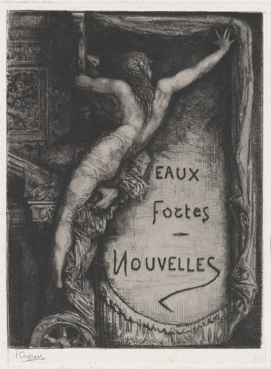 Eaux Fortes Nouvelles の表紙、19 世紀後半。 作： フランソワ・ニコラ・シフラール